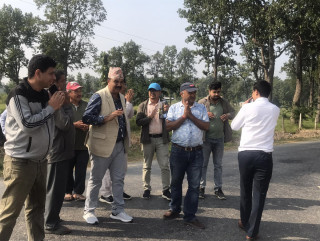 फायरलाइन–लुम्बिनी सडकको मर्मत छिटो सुरु गर्न सांसद् घिमिरेको निर्देशन 