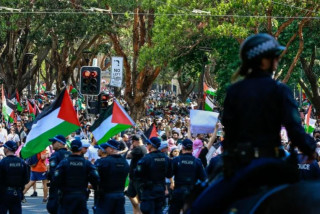 गाजा युद्धविरामका लागि अस्ट्रेलियामा हजारौंको प्रदर्शन