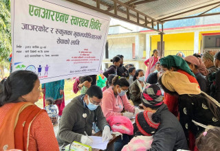 जाजरकोटको रिम्ना गाउँपालिकामा एनआरएनएको स्वास्थ्य शिविर