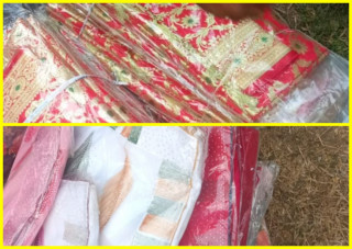 सशस्त्र प्रहरीद्वारा रुपन्देहीमा पाँचलाख बढीको अवैध लत्ताकपडा बरामद