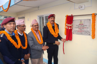 सैनामैना–६ कलौनीमा अस्थायी प्रहरी पोष्ट स्थापना