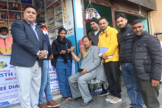 लायन्स भैरहवा लिगेसीद्वारा मधुमेह परीक्षण शिविर सुरु