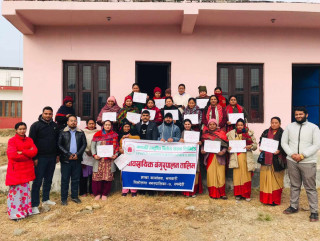 व्यवसायिक बंगुरपालन तालिम सम्पन्न