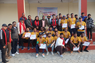 सिद्धार्थनगर–२ प्रथम वडा कप क्रिकेटको उपाधि मेउडिहवा सुपर किंग्सलाई