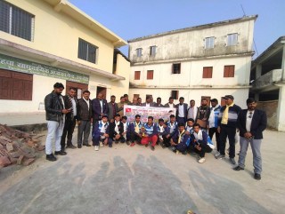 ईण्डो–नेपाल कपको उपाधि जितेको नेपाली टोलीलाई जसपा रुपन्देहीद्वारा सम्मान