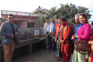 रोटरी लुम्बिनी सिद्धार्थनगरद्वारा विद्यालयलाई खानेपानी धारा हस्तान्तरण