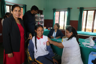 तिलोत्तमामा दादुरा–रुबेला खोप अभियान सुरू