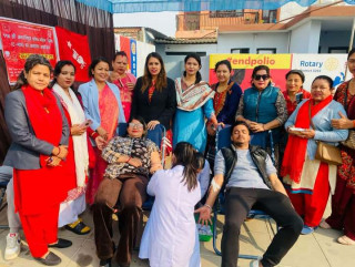 अनेमसंघ सिद्धार्थनगरको आयोजनामा रक्तदान