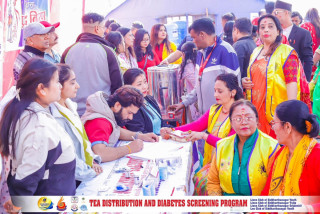 महाशिवरात्रीमा लायन्स र लियो क्लबद्वारा भैरहवामा मधुमेह परीक्षण