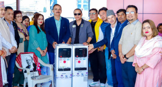 भीम अस्पताललाई वाटर डिस्पेन्सर हस्तान्तरण