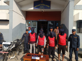 रुपन्देहीमा चोरी तथा लुटपाटमा संलग्न चारजना पक्राउ
