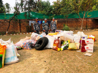 सशस्त्र प्रहरीद्वारा रुपन्देहीमा ११ लाख बढीको अवैध सामान बरामद