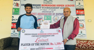 रुपन्देही सुपर लिग : डिभिजन ‘ए’ को पहिलो खेलमा सैनामैना विजयी