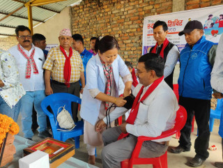 सिद्धार्थनगर–२ मा निःशुल्क स्वास्थ्य शिविर, ३ सय जनाले लिए सेवा