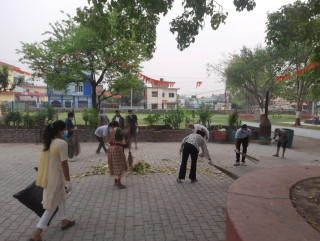 प्रत्येक महिनाको पहिलो शनिबार सरसफाई कार्यक्रम गर्दै एसियन बुद्ध होटल