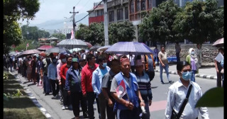 काठमाडौंमा सहकारी पिडितहरुको विरोध र्‍याली