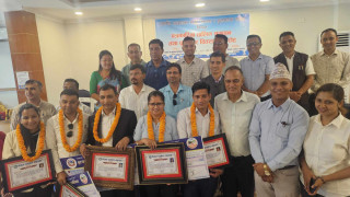 पौडेलसहित पाँचजना पत्रकार पुरस्कृत