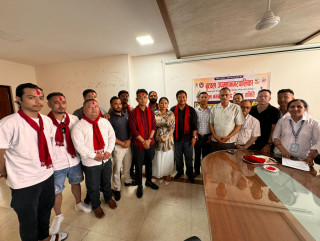 स्नुकर प्रतियोगितामा सहभागी हुने खेलाडीलाई बिदाइ