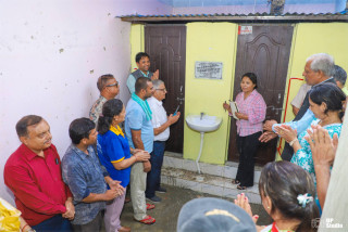 रोटरी लुम्बिनी सिद्धार्थनगरद्वारा महात्मा बुद्ध माविलाई शौचालय हस्तान्तरण