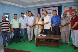 तीनमहिने बालकको उपचारमा रेडक्रसद्वारा सहयोग