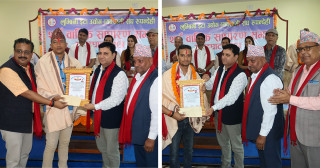 पत्रकारद्वय रायमाझी र ज्ञवाली सम्मानित