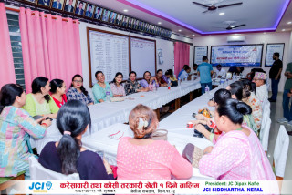 जेसीआई सिद्धार्थमा कौशी खेती सम्बन्धी तालिम