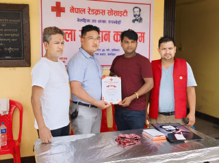 रेडक्रस बेलहिया उप–शाखाद्वारा रक्तदान, ४८ पिन्ट रगत संकलन