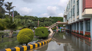 राष्ट्रियसभा गृह परिसर जलमग्न