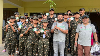 १० लाख विरुवा लगाउने अभियान : तनहुँमा वृक्षरोपण