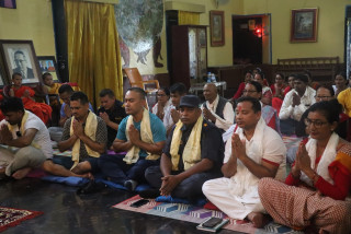 लुम्बिनीमा बर्षाबास तथा धार्मिक अनुष्ठान सुरु