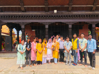 लियो भलवारीद्वारा बोलबमधाममा सरसफाई तथा चियापान