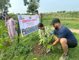 शहीद जितेन्द्र–मणी स्मृति प्रतिष्ठान लुम्बिनीद्वारा वृक्षरोपण