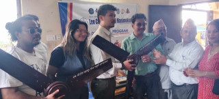 लियो क्लब अफ मणिमुकुन्दद्वारा बुटवल माविमा पंखा हस्तान्त्रण