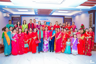 मदिरा व्यवसायी संघ भैरहवाद्वारा तीज मिलन कार्यक्रम