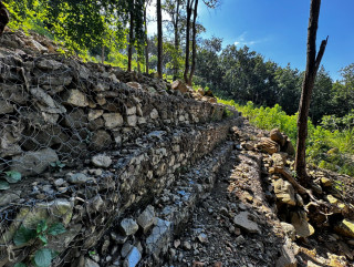ज्योतिनगर र लक्ष्मीनगर क्षेत्रको पहिरो रोकथामको काम सुरु
