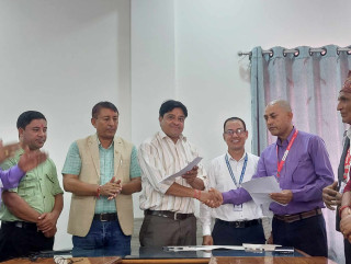 तिलोत्तमा–६ लाई आइएसो प्राप्त बनाउनका लागि सम्झौतामा हस्ताक्षर