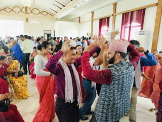 निजामति कर्मचारी युनियनको तीजको कार्यक्रममा रमाए कर्मचारी