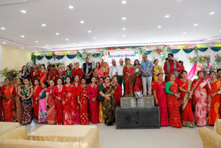 राष्ट्रिय प्रजातान्त्रिक महिला संगठन रुपन्देहीद्वारा तीज मिलन