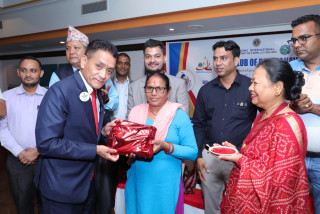 लायन्स भैरहवा लिगेसीद्वारा सम्मान तथा तीज मिलन