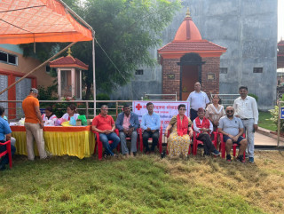 रेडक्रस सिद्धार्थ उपशाखाद्वारा मधुमेह तथा रक्तचाप परीक्षण