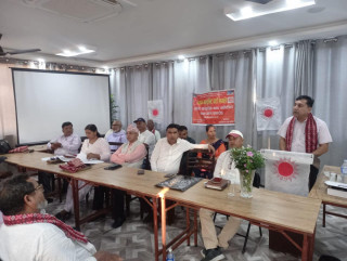 एमाले लुम्बिनी साँस्कृतिक नगरको नवनिर्वाचित कमिटीले लियो सपथ