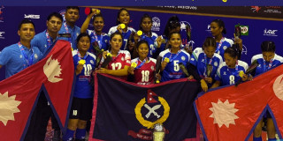 काभा महिला भलिबल क्लव च्याम्पियनको भव्य स्वागत