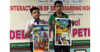 जिल्लास्तरीय चित्रकला प्रतियोगितामा पामिरका राजन थापा प्रथम