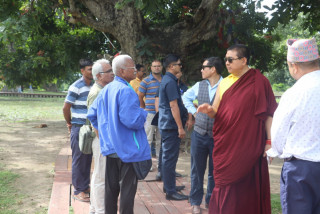 तिलौराकोट दरबार क्षेत्रको पछिल्लो अवस्थाबारे उपाध्यक्ष लामाले लिए जानकारी