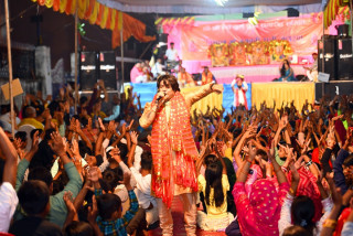 श्री श्री नव दुर्गा पूजा समितिद्वारा भैरहवामा भगवती रात्री जागरण