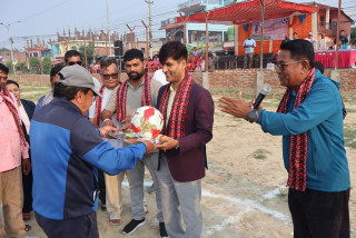 सिद्धार्थनगर–४ मा वडाकप फुटबल प्रतियोगिता सुरु