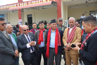 सिद्धार्थ क्रिकेट रंगशालाको लागि केही न केही गर्छु : खेलकुदमन्त्री चौधरी