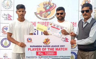 रूपन्देही सुपर लिग : बुटवल राइनोजद्वारा गोलपार्क ३ विकेटले पराजित