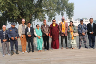 पर्यटन राज्यमन्त्री चौधरीद्वारा मायादेवी मन्दिरको अवलोकन भ्रमण