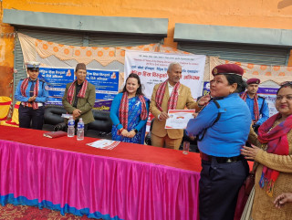 प्रभातफेरी गरी भैरहवामा सुरु भयो लैंगिक हिंसाविरुद्धको १६ दिने अभियान
